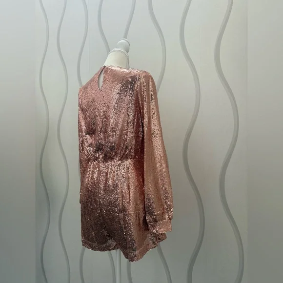Rose Gold Star Of The Show Romper - Picture 9 of 12